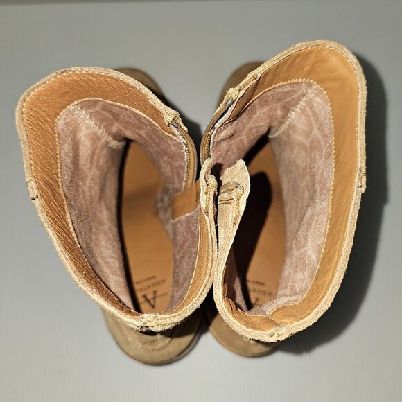 NEW Aquatalia Bellamy Ankle Boot Womens 9.5 Brown Suede Water Resistant Designer - Picture 10 of 14